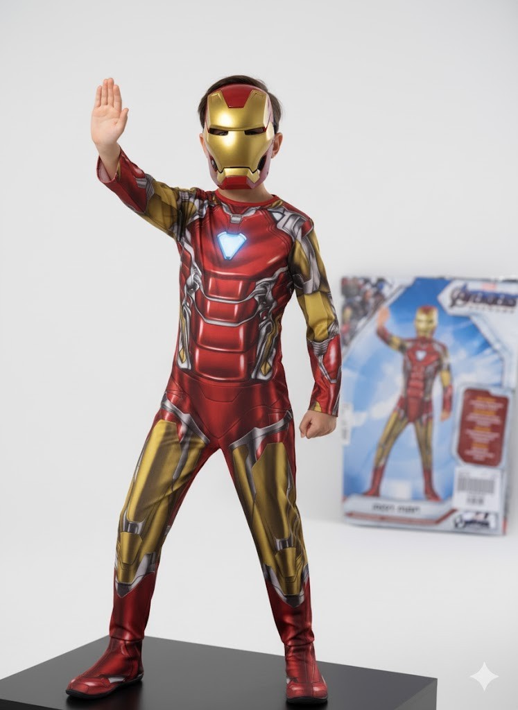Marvel Avengers Iron Man Kostüm 122/128 Kinder
